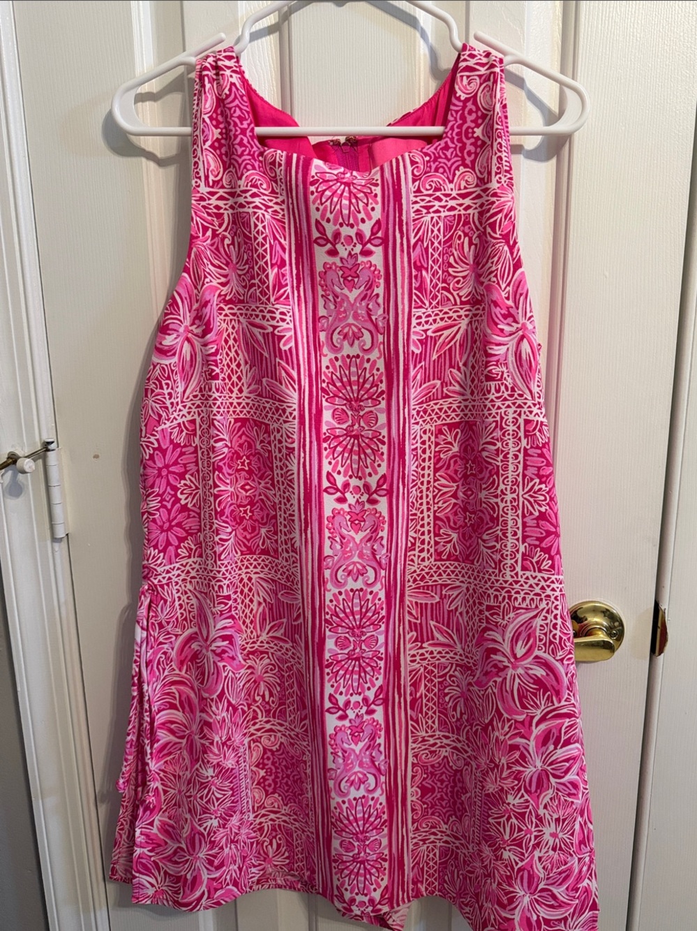 Lilly Pulitzer Donna Square Neck Romper, Piñata Pink, EUC, Size 12